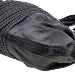 Versace Black Soft Leather Hobo