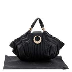 Versace Black Soft Leather Hobo