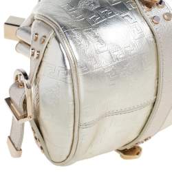 Pre Owned Versace Gold Leather Madonna Satchel