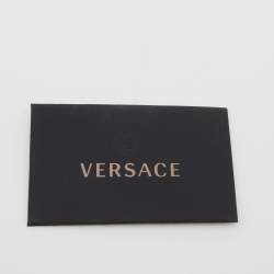 Pre Owned Versace Black Leather Medusa Crossbody Bag