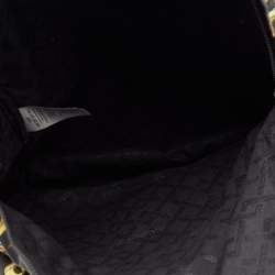 Pre Owned Versace Multicolor Printed Nylon and Leather Medusa Pallazo Backpack 