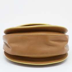 مملوكة مسبقًا Versace Beige Leather Medusa Flap Shoulder Bag