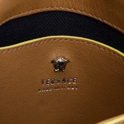 مملوكة مسبقًا Versace Beige Leather Medusa Flap Shoulder Bag