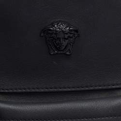 Versace Black Leather Mini Medusa Palazzo Backpack