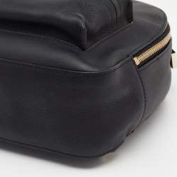 Versace Black Leather Mini Medusa Palazzo Backpack