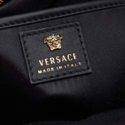 Versace Black Leather Mini Medusa Palazzo Backpack