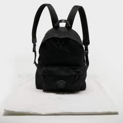 Pre Owned Versace Black Nylon and Leather Medusa Backpack