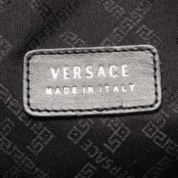 Pre Owned Versace Black Nylon and Leather Medusa Backpack