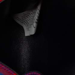 Versace Multicolor Check Fabric Medusa Chain Belt Bag