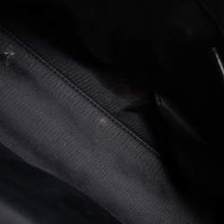 Pre Owned Versace Black Leather Medusa Medallion Tote