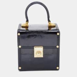 Gianni Versace Black Leather Vintage Studs Medusa Shoulder Bag Versace |  The Luxury Closet