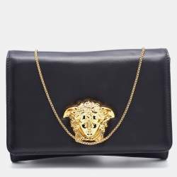 Versace, Bags, Versace Virtus Quilted Leather Tribute Crossbody Bag In  Fuchsia Gold