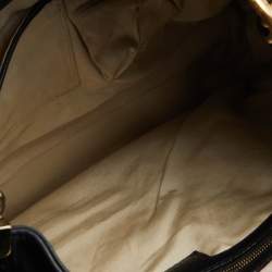 Versace Black Patent and Leather Hobo