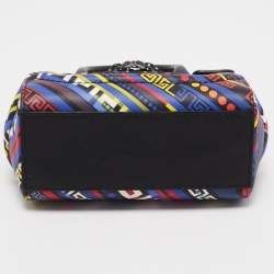 Pre Owned Versace Multicolor Leather Mini Medusa Empire Tote