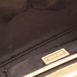 Pre Owned Versace Gold Leather Medium Medusa Medallion Tote