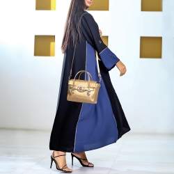 Pre Owned Versace Gold Leather Medium Medusa Medallion Tote
