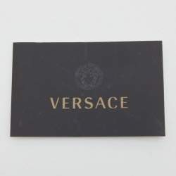 Versace Black Leather Donna Palazzo Shoulder Bag