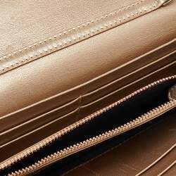 Versace Gold Patent Leather Medusa Wallet On Chain