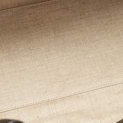 Pre Owned Versace Black Leather Empire Palazzo Tote