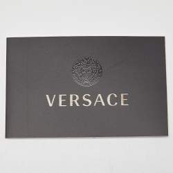 Pre Owned Versace Black Leather Tassel Medusa Shoulder Bag