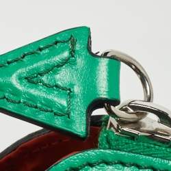 Versace Green Nylon and Leather Medusa Crossbody Bag