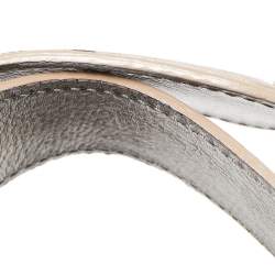 Pre Owned Versace Metallic Leather and Metallic Mesh Chain Link Bag