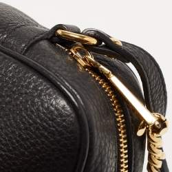 مملوكة مسبقًا Versace Black Leather Medusa Camera Crossbody Bag