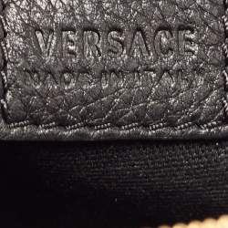 مملوكة مسبقًا Versace Black Leather Medusa Camera Crossbody Bag
