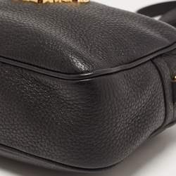مملوكة مسبقًا Versace Black Leather Medusa Camera Crossbody Bag