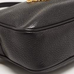 مملوكة مسبقًا Versace Black Leather Medusa Camera Crossbody Bag