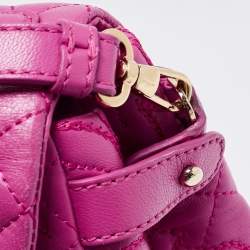 Versace Majenta Barocco Leather Altea Top Handle Bag