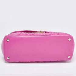 Versace Majenta Barocco Leather Altea Top Handle Bag