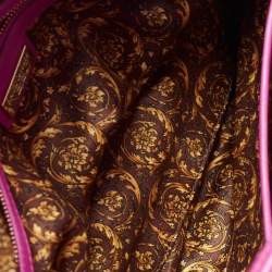 Versace Majenta Barocco Leather Altea Top Handle Bag