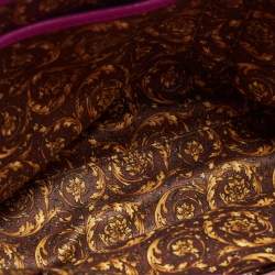 Versace Majenta Barocco Leather Altea Top Handle Bag