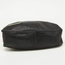 Versace Black Leather Frame Clutch