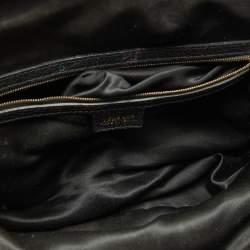 Versace Black Leather Frame Clutch