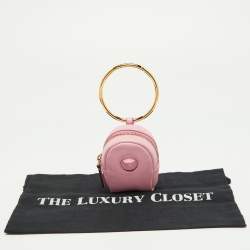 Versace Pink Leather La Medusa Modular Pouch Bag