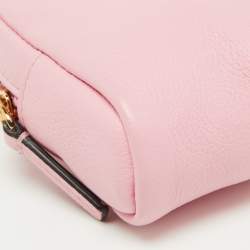 Versace Pink Leather La Medusa Modular Pouch Bag