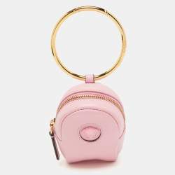 Versace Pink Leather La Medusa Modular Pouch Bag