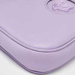 Pre Owned Versace Lilac Leather La Medusa Hobo