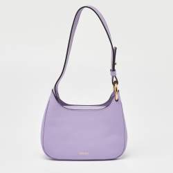 Pre Owned Versace Lilac Leather La Medusa Hobo