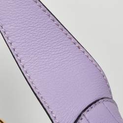 Pre Owned Versace Lilac Leather La Medusa Hobo