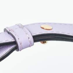 Pre Owned Versace Lilac Leather La Medusa Hobo