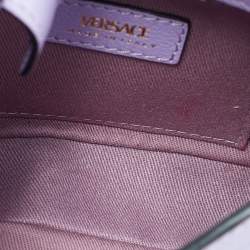 Pre Owned Versace Lilac Leather La Medusa Hobo