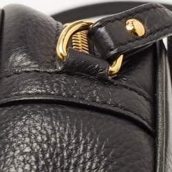 Pre Owned Versace Black Leather Medusa Camera Crossbody Bag