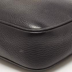 Pre Owned Versace Black Leather Medusa Camera Crossbody Bag