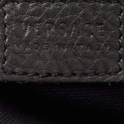 Pre Owned Versace Black Leather Medusa Camera Crossbody Bag