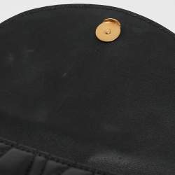 Versace Black Quilted Leather Virtus Belt Bag