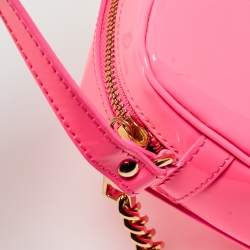Versace Pink Patent Leather Palazzo Medusa Camera Bag
