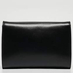 Pre Owned Versace Black Leather Medusa Palazzo Shoulder Bag